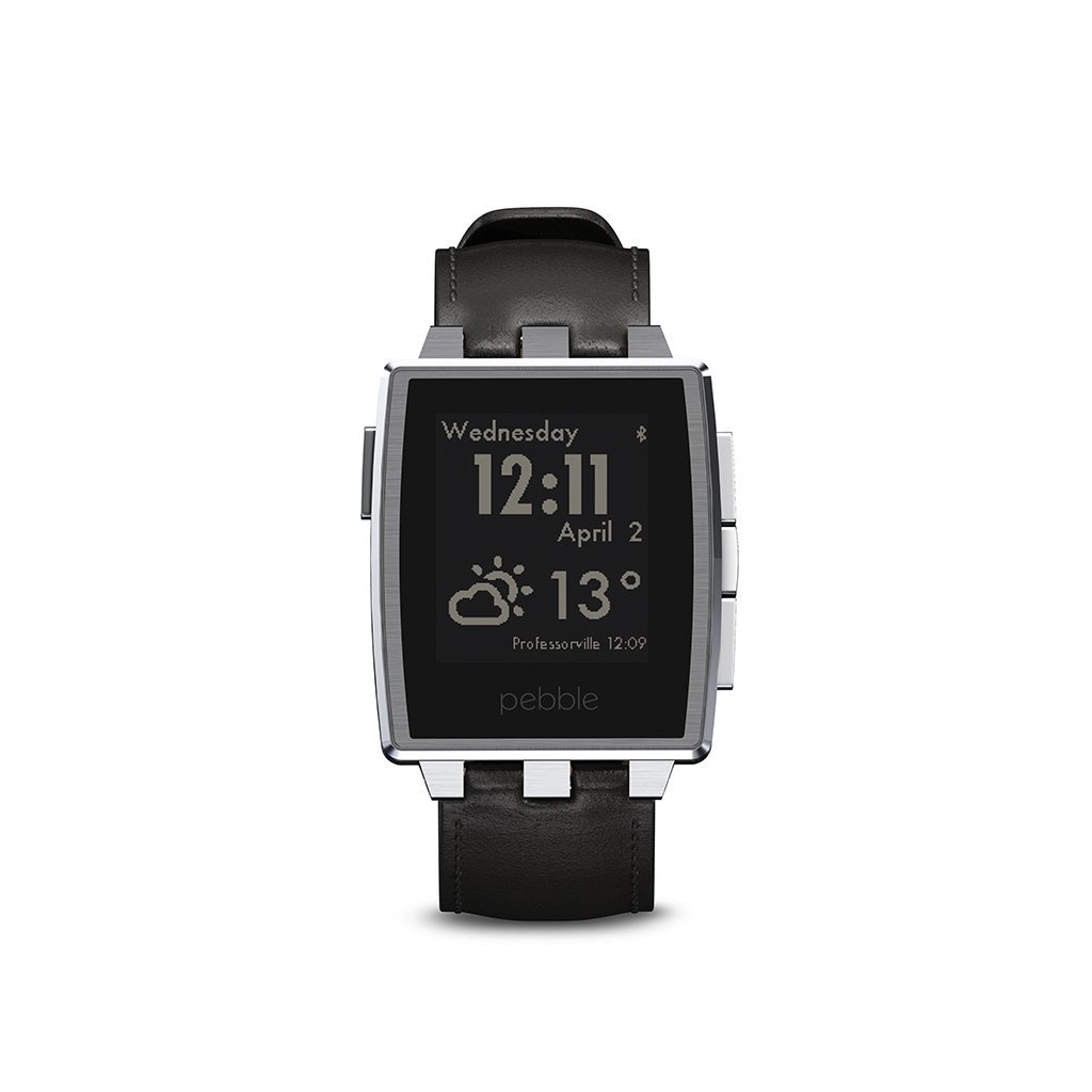 9. Pebble - Steel Smartwatch 33mm Stainless Steel