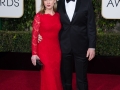 Michelle Schumacher and J.K. Simmons, presenter, arrive at the 73rd Annual Golden Globe Awards at the Beverly Hilton in Beverly Hills, CA on Sunday, January 10, 2016.