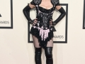 Madonna arrives on the red carpet for the 57th Annual Grammy Awards