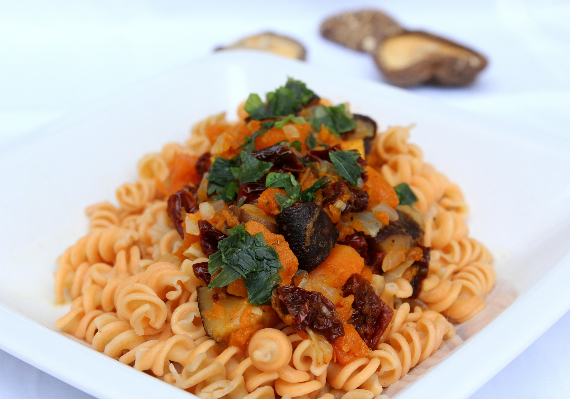 Pasta with Pumpkin Toping