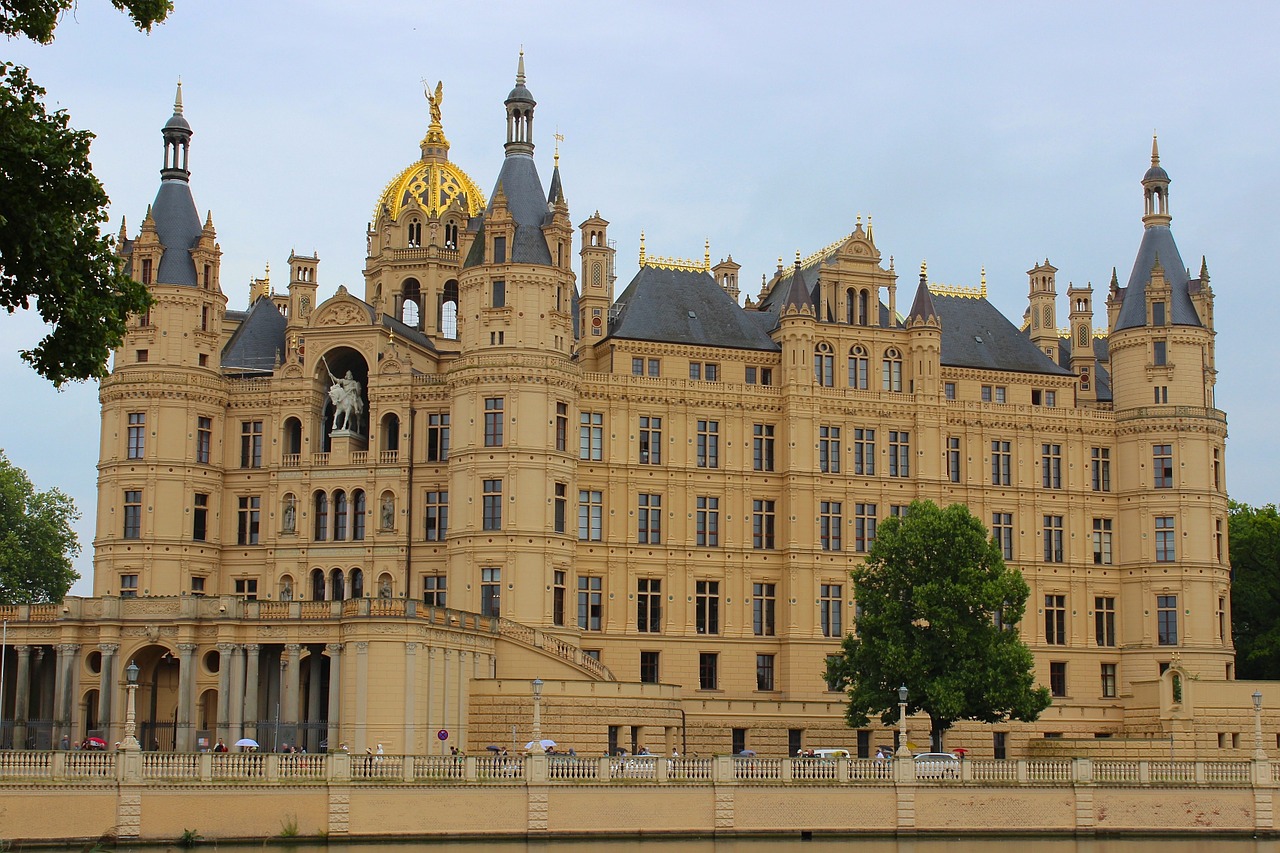 Schwerin Castle in Mecklenburg, Germany