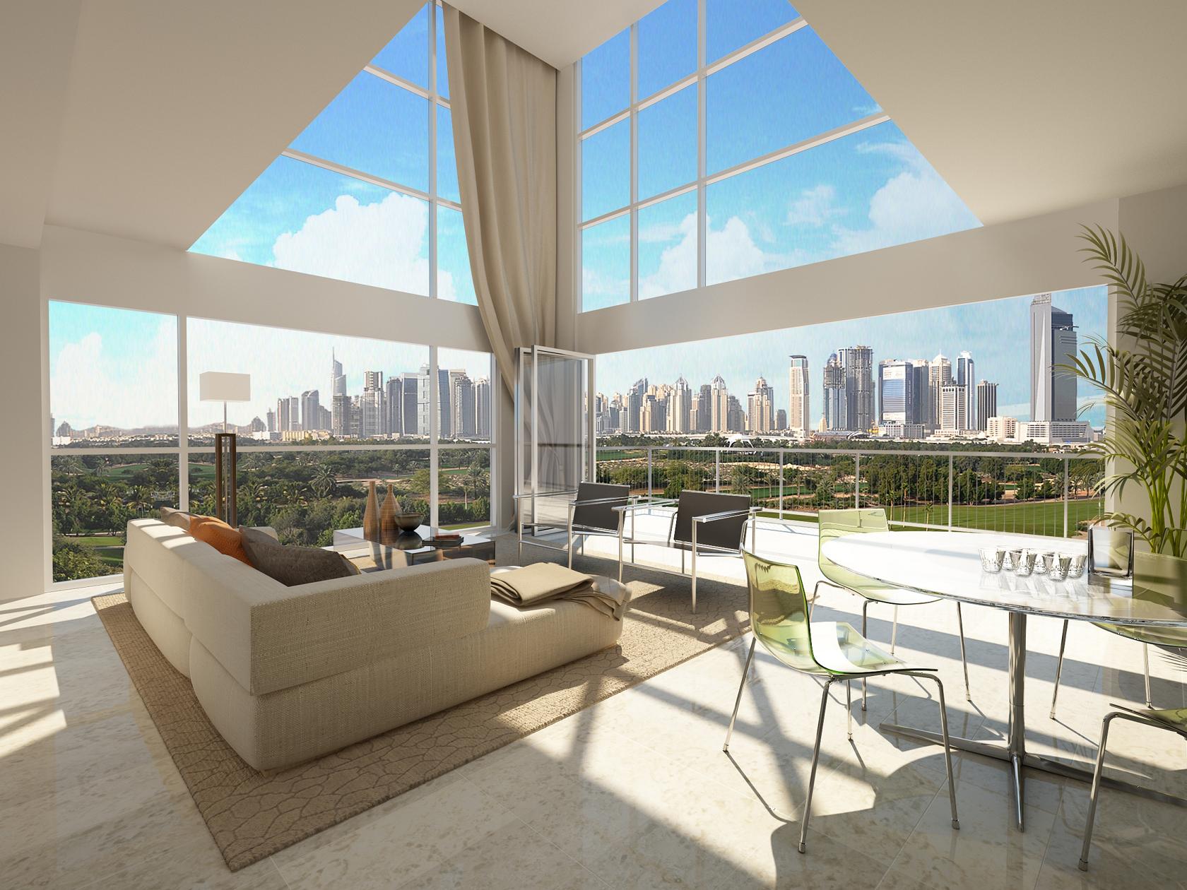 Views of Dubai's skyline from every room