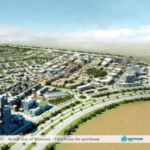 Aerial view of WESTOWN - View from the northeast-x