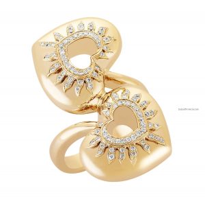 Mouawad - Le Coeur Ring, 18K Rose Gold, Diamond Sunburst_$4,600