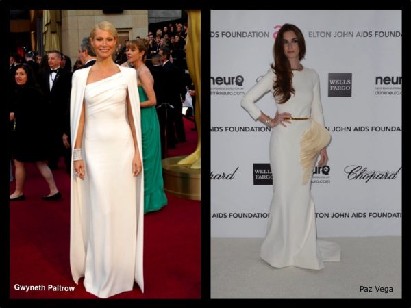 Cream Couture Dresses Gwyneth Paltrow Paz Vega