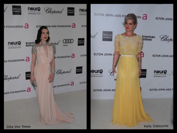 Pastel Couture Deresses Dita Von Teese Kelly Osbourne