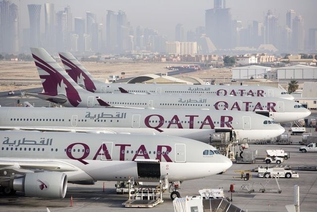 Qatar Airways planes Doha Airport