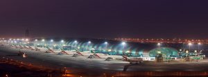 Terminal 3 in Dubai International Airport, the home of Emirates airline