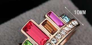 Rings with Swarovski elements are a fashion statement