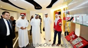 His Highness Sheikh Ahmed tours Emirates Official Store at The Dubai Mall