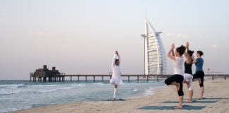 Fans around world take to their mats for first International Yoga Day