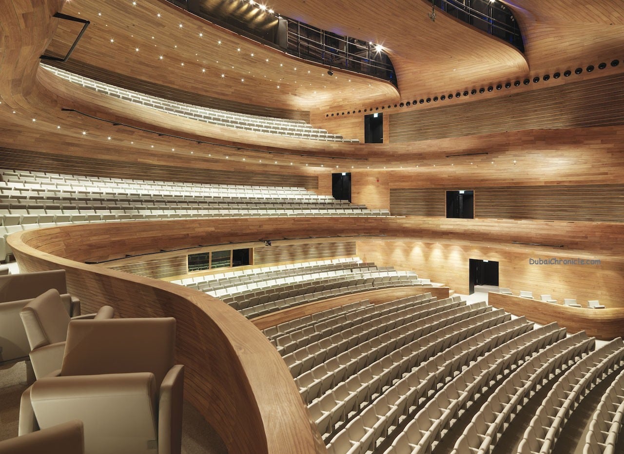 IBahrain National Theater - hardwood wooden interiors