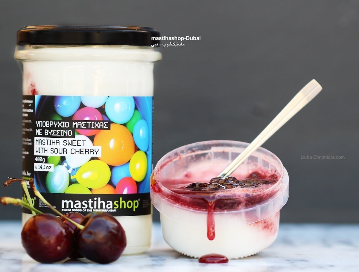 mastiha sweet spoon with cherry