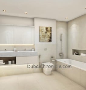 ‘Creekside 18’ residences in The Island District of Dubai Creek Harbour bathroom