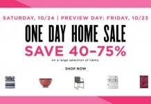 One Day Home Sale at Bloomingdale’s