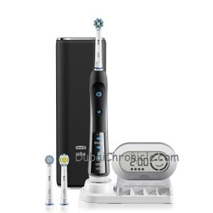 BLACK 7000 SmartSeries with Bluetooth Electric Rechargeable Power Toothbrush Powered by Braun