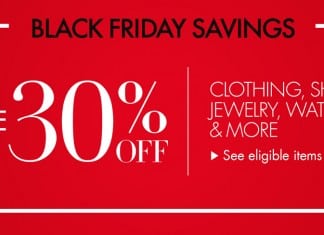 Black Friday Sale on Clothing: Take 30% Off