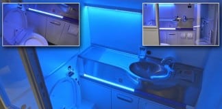 The Airplane Bathroom That Cleans Itself