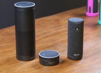 Smart Speaker Amazon Echo Listens and Obeys
