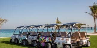 101 Luxury golf buggies showcase inspirational Arabic artwork