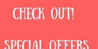 Special Offers, Discounts and Online Coupons
