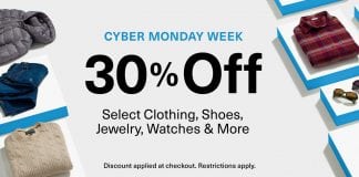 Christmas Sales Start Now: Save 30% on Clothing, Jewelry, Shoes