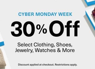 Christmas Sales Start Now: Save 30% on Clothing, Jewelry, Shoes