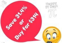 Pi Day Special Deals for Mathematicians