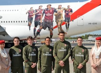 Emirates and AC Milan Surprise Travellers