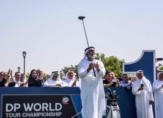 2017 DP World Tour Championship Ceremonial Tee Shot at Jumeirah Golf Estates