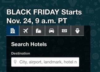 Expedia Black Friday Deals Page Is Live