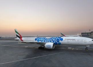 Emirates Unveils aircraft with new Expo 2020 Dubai Logo