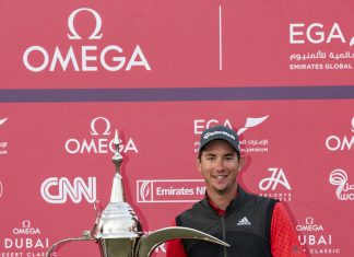 Lucas Herbert wins the 2020 OMEGA Dubai Desert Classic