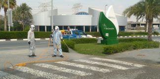 Dubai Investments Park Rolls Out Disinfection Drive
