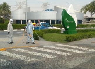 Dubai Investments Park Rolls Out Disinfection Drive