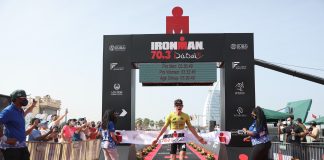 Dane Bakkegard Sets New IRONMAN 70.3 Dubai Mark, while Swiss Ace Ryf Takes Women’s Crown