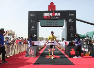 Dane Bakkegard Sets New IRONMAN 70.3 Dubai Mark, while Swiss Ace Ryf Takes Women’s Crown