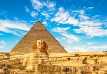 Trending Destinations for Eid Al Fitr, Summer 2021 The Sphinx and Pyramid at Cairo, Egypt revealed by Skyscanner
