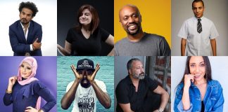 Madinat Jumeirah Set to Transform into a Laughter-Filled Comedy Bizarre for Dubai Comedy Festival A Collage of Dubai Comedy Festival Artists performing at Madinat Jumeirah