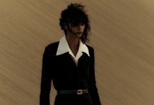 Saint Laurent Opens New Boutique at The Galleria Al Maryah Island A women wearing Saint Laurent's summer collection