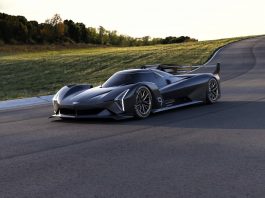 Cadillac today revealed the Project GTP Hypercar that previews the third-generation prototype race car from the American luxury brand.