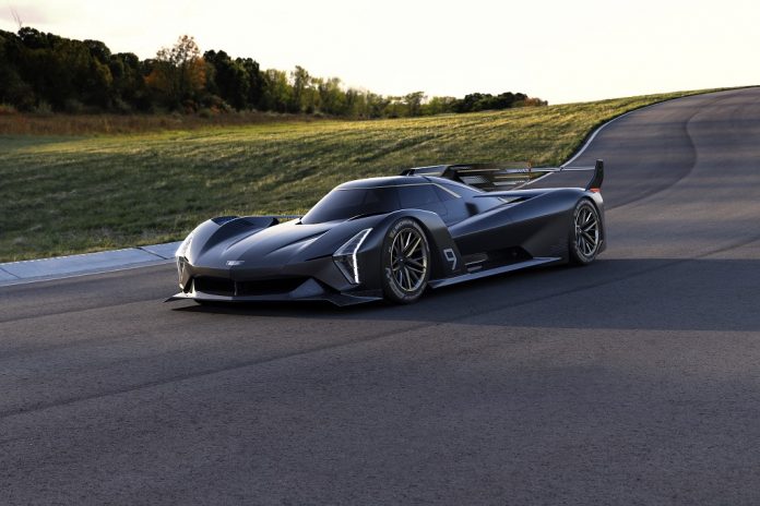 Cadillac today revealed the Project GTP Hypercar that previews the third-generation prototype race car from the American luxury brand.