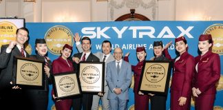 Skytrax’ “Airline Of The Year” Award Goes for 7h Time to The Same Airline Qatar Airways has been named “Airline of the Year” by the international air transport rating organisation, Skytrax.