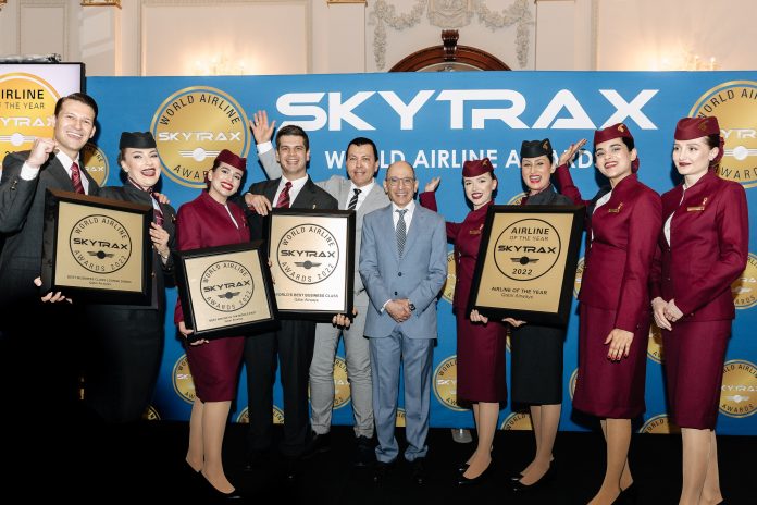 Qatar Airways has been named “Airline of the Year” by the international air transport rating organisation, Skytrax.