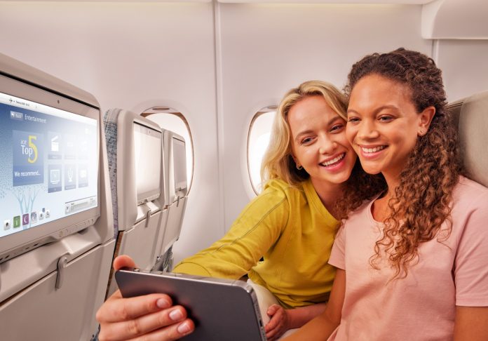 Emirates’ inflight connectivity means that all Emirates passengers in every class of travel can enjoy some form of free connectivity once they sign up to Emirates Skywards.