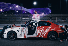Watch Jason Momoa Burning Serious Rubber on Yas Marina Circuit Jason Momoa’s ridiculously awesome job as Yas Island Chief Island Officer has just landed him on top of a racing car, like a pro on Yas Marina Circuit.
