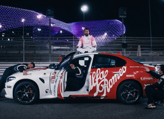 Watch Jason Momoa Burning Serious Rubber on Yas Marina Circuit Jason Momoa’s ridiculously awesome job as Yas Island Chief Island Officer has just landed him on top of a racing car, like a pro on Yas Marina Circuit.