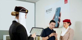 Emirates Deploys 20,000 Apple Products to Transform Inflight Services Emirates has launched a new strategy called ‘One Device' leveraging Apple products, whereby all 20,000 Emirates Cabin Crew receive iPhone 13 or iPad Air.