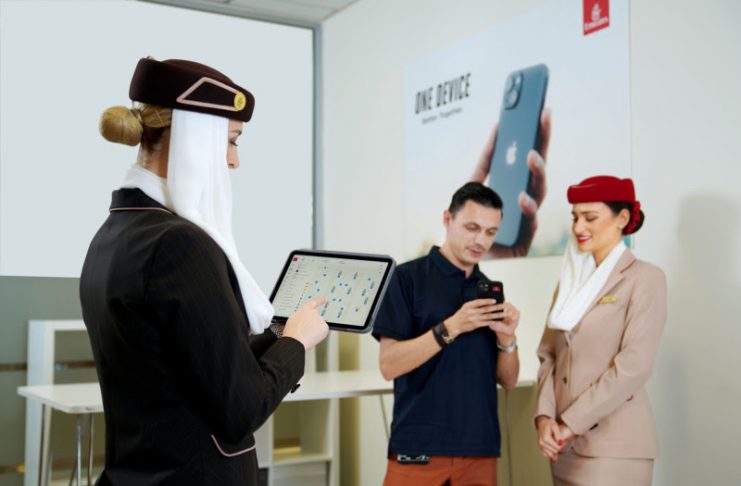 Emirates has launched a new strategy called ‘One Device' leveraging Apple products, whereby all 20,000 Emirates Cabin Crew receive iPhone 13 or iPad Air.