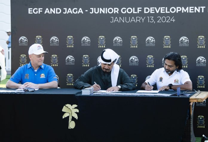 Emirates Golf Federation (EGF) and the Junior Asian Golf Academy (JAGA) commit to revolutionize the landscape of Junior, Amateur, and Professional golf in the UAE.